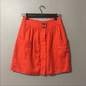 J. Crew Dorrie skirt size 0 color orange